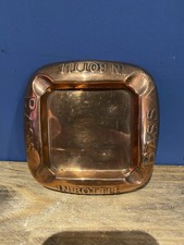 Vintage Bass Copper Ashtray , OCH Ltd, Nice Early Item.
