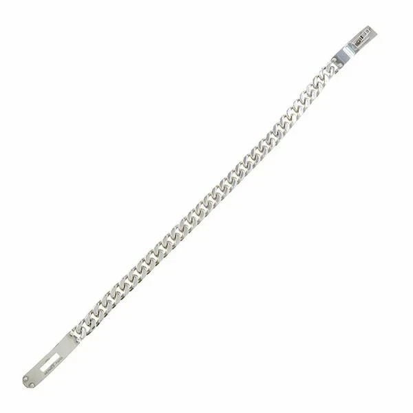 Pulsera HERMES Kelly Gourmet TPM 8" Plata 925 Auténtica #17872 Foto 3 de 4