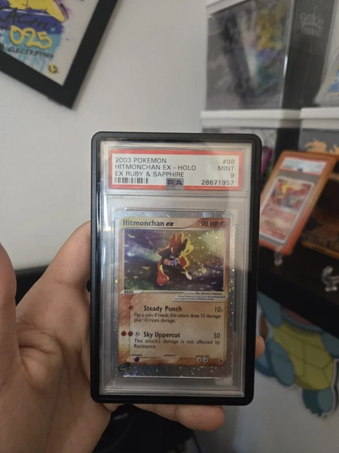 Hitmonchan ex 98/109 EX Ruby & Sapphire Holo PSA 9