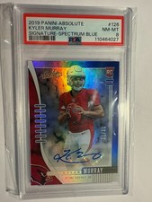 2019 Panini Absolute Kyler Murray Signatue-Spectrum Blue /30 PSA 8