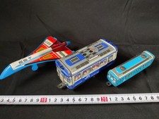 Vintage Japanese Showa Era tin plate toys 3PCS set -f0818-