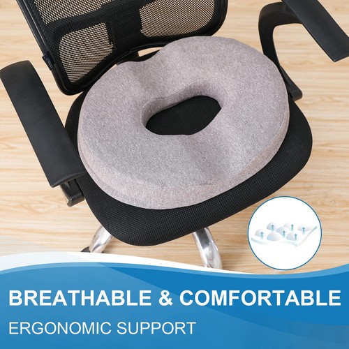 Donut Pillow Tailbone Memory Foam Seat Cushion by Ergonomic Innovations for S - Picture 8 of 8
