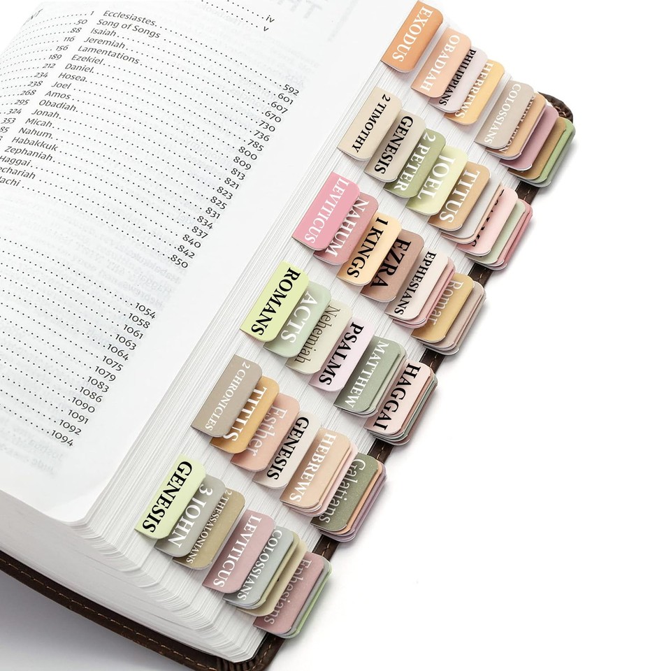 Bible tabs laminated bible tabs for study large print bible ebay
