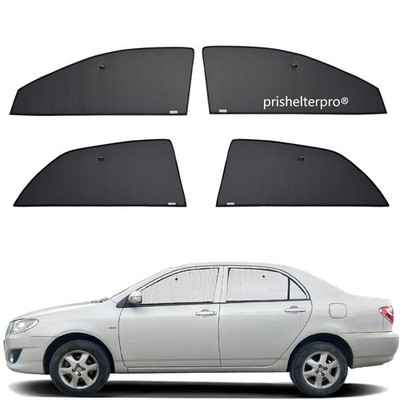 Fit For Corolla 2009-2013 Side Window Black Silver Camp Privacy Sunshade 4pcs