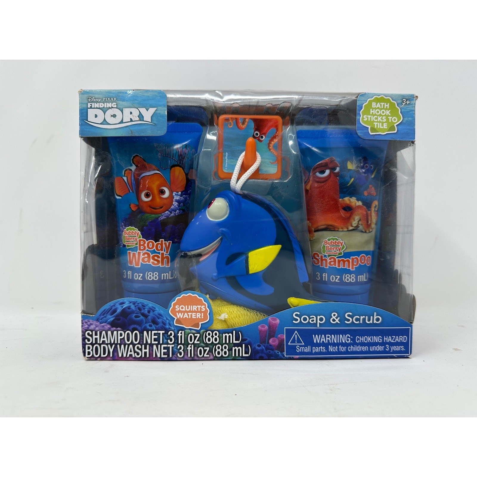 Disney Pixar Finding Dory Soap and Scrub Bath Set Shampoo Bo