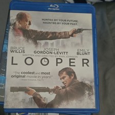 Looper Blu-ray Disc Bruce Willis Joseph Gordon-Levitt Emily Blunt Commentary
