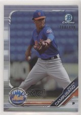 2019 Bowman Chrome Prospects Refractor 300/499 Briam Campusano #BCP-201 ov1