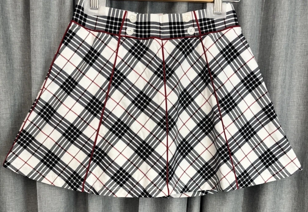 Tuckernuck NWT Plaid Golf Tennis Skort Mini Featured In Golf Magazine
