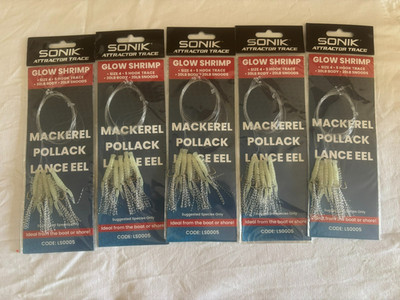5 Sonik Sea Rigs, Glow Shrimp