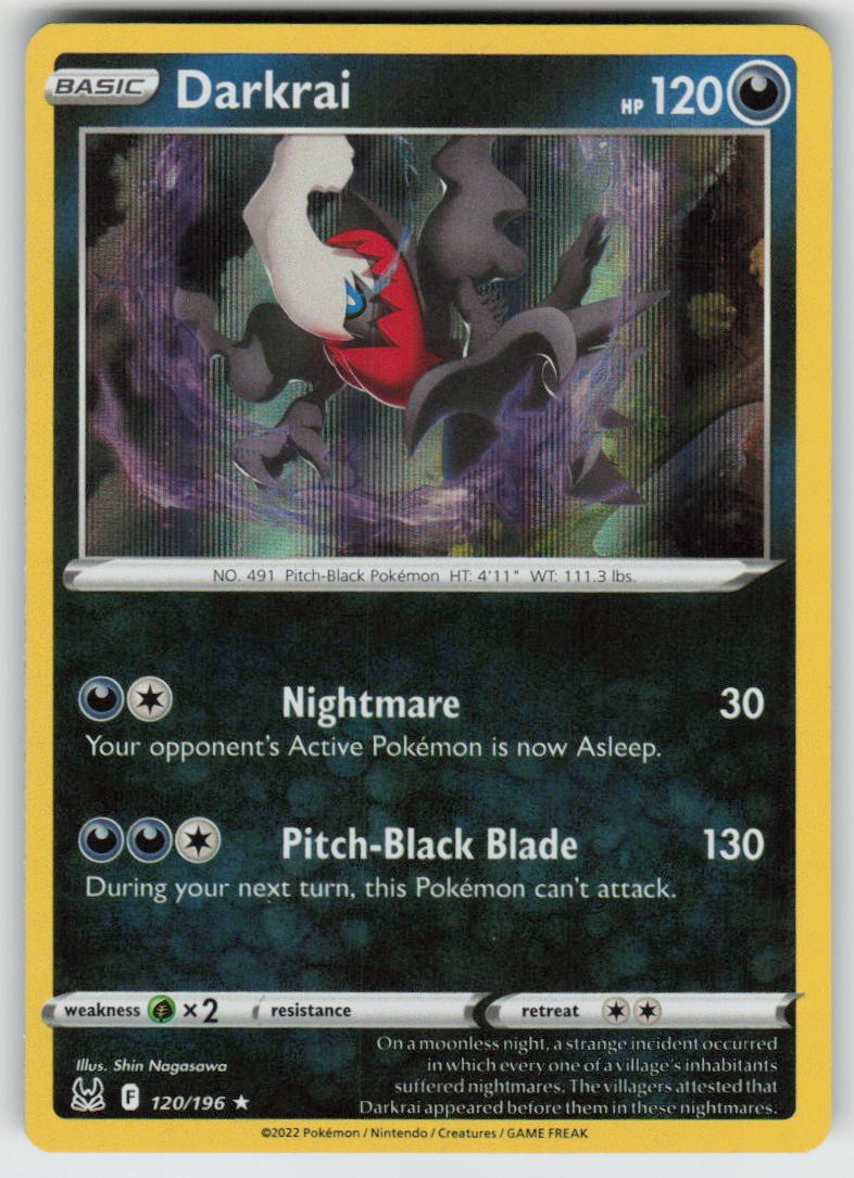Holo Darkrai 120/196 Rare Lost Origin Near Mint