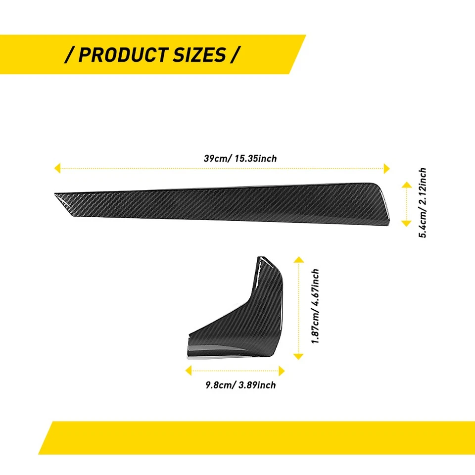 Cubierta interior de tablero de consola de carbono para BMW G20 G22 320i M340i M440i 2020-22 Foto 3 de 4