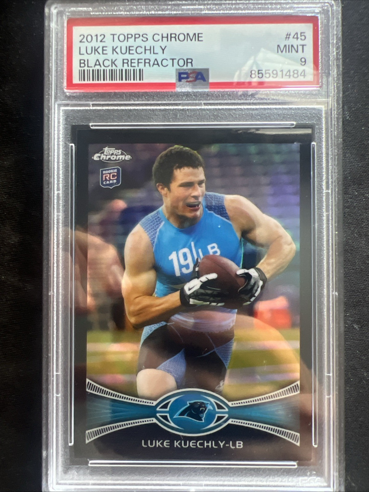 2012 Topps Chrome - Luke Kuechly #45 Black Refractor /299 PSA 9 (RC)