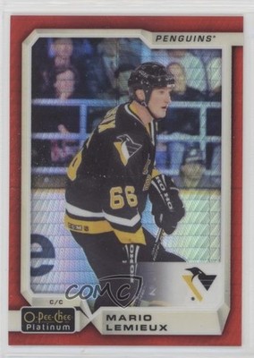 2018-19 O-Pee-Chee Platinum Red Prism 46/199 Mario Lemieux #144 HOF 2o7