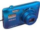 Nikon COOLPIX S3600 Digital Camera 20.1MP 8x Optical Zoom Blue