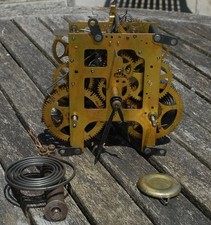 USED GILBERT MANTLE CLOCK  MOVEMENT WITH HAND...