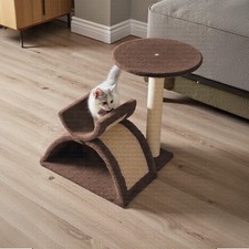 Cat Tree Activity Centre Scratcher Post Climbing Tower Bed Toy Wide Stable Base