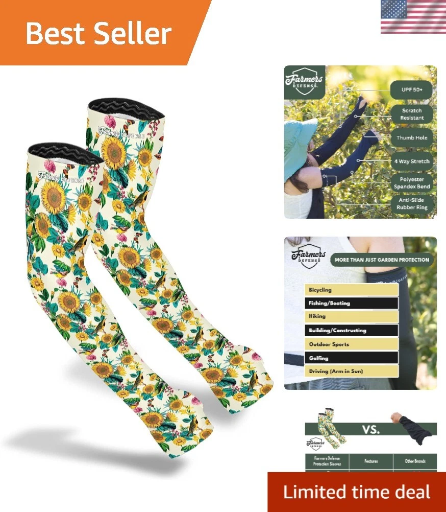 Lightweight Anti-Scratch UV Protective Sleeves - Perfect for Gardening & Hiking