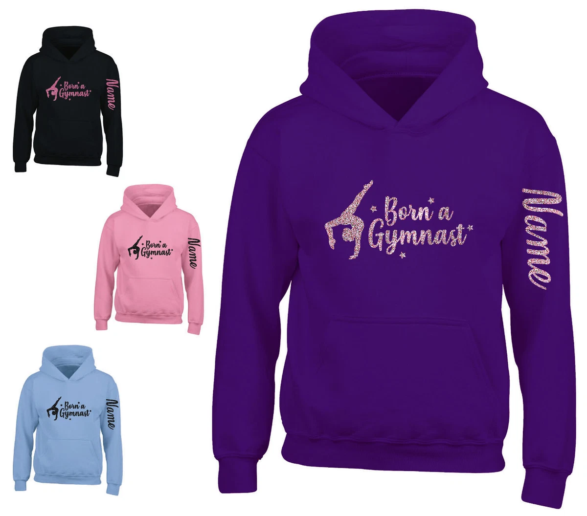 Personalised gymnastics hoodie hot sale