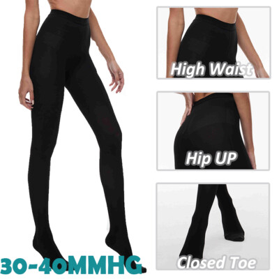 Nuevas Medias de Compresión Opacas Pantys Soporte Moderado 30-40mmHg Calcetines