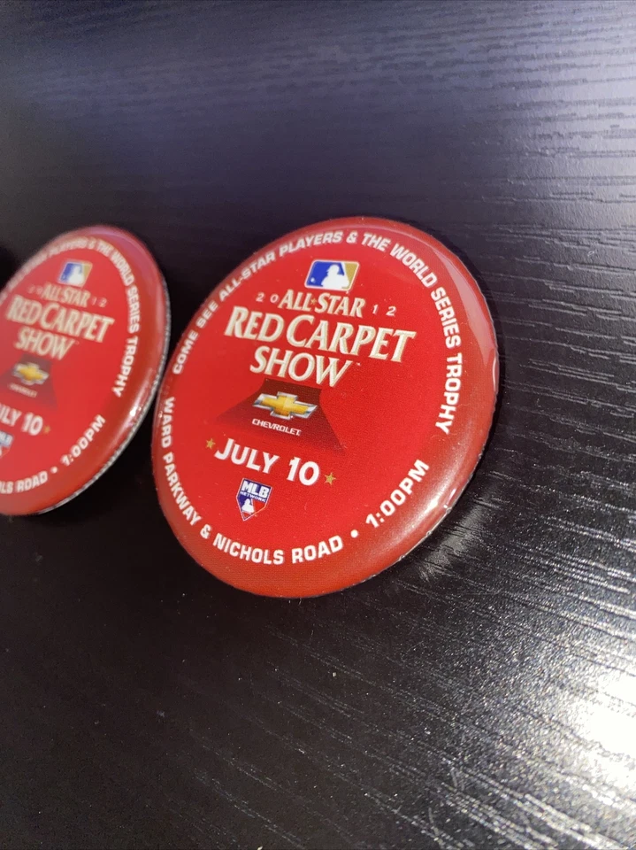MLB 2012 Baseball All Star Game Red Carpet Show Button/Pin  - Image 3 of 3