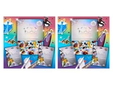 Lot of (2) Craft Buddy Disney 100 Years Wonder Crystal Art Sticker Starter Packs