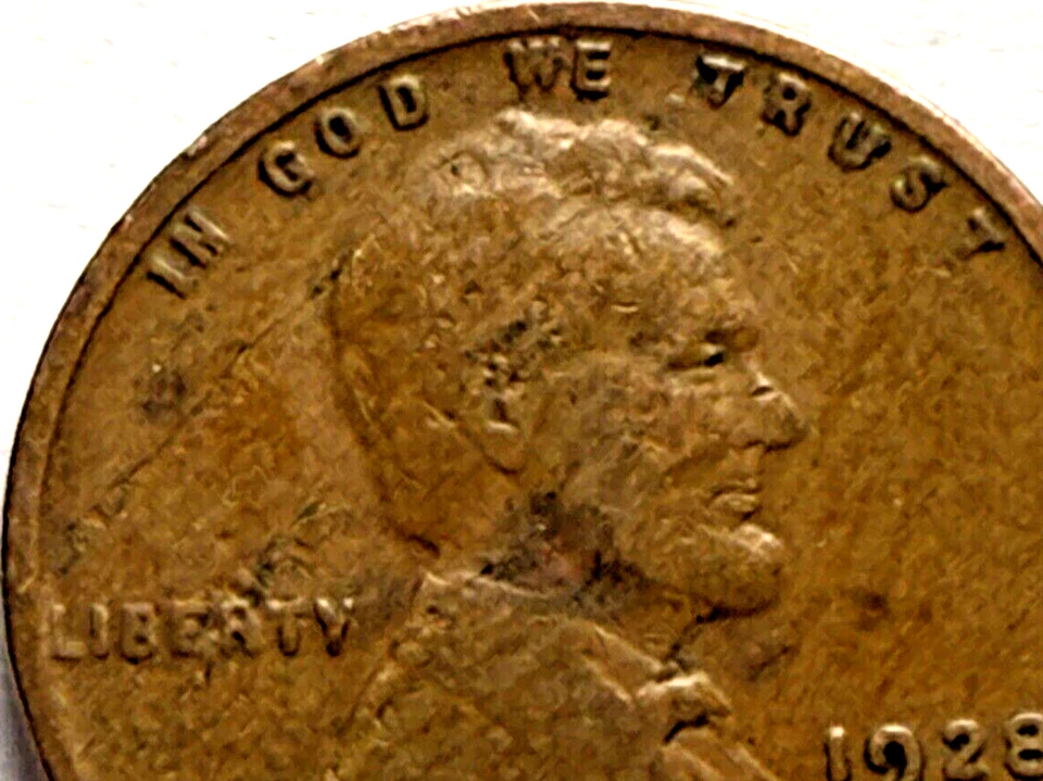 1928-P "Woody" Lincoln 1c ~ Two Long Die Cracks on Upper Obverse ~ WOW ~ H64 - Image 3 of 4