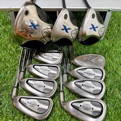 Callaway Club Set 1W 4W 7W 4-9i Pw 60° 11pc RH Graphite Steel Stiff Men  Golf