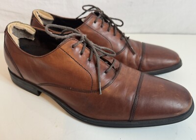 Cole Haan NikeAir Cap Toe Brown Leather C09167 Lace Up  display picture 1