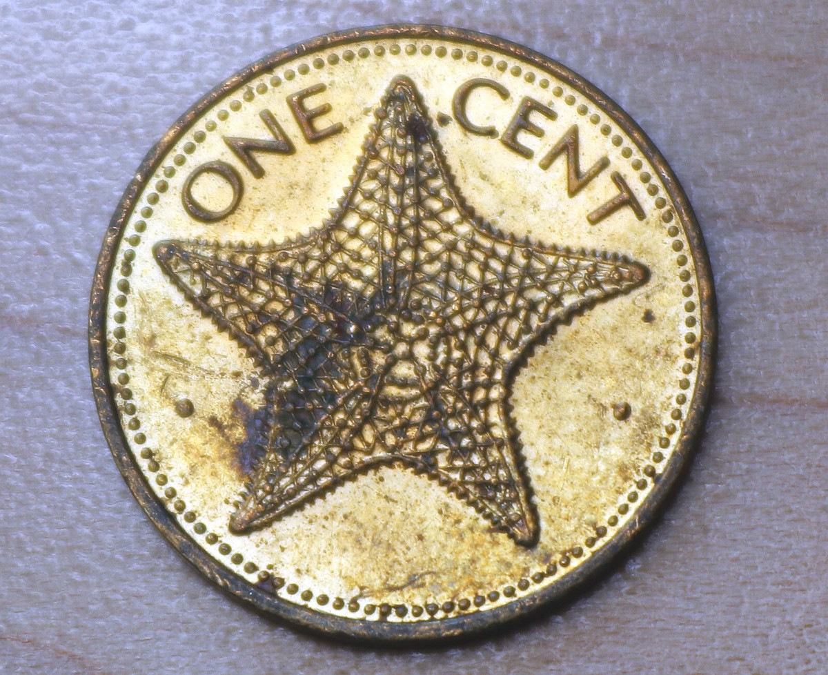 1981 Bahamas 1 Cent Starfish | eBay
