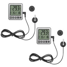 2 pcs Refrigerator Thermometer Freezer Alarm Digital Freezer Thermo... Fast Ship