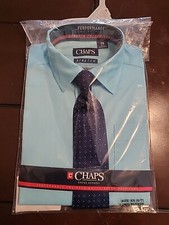 Chaps Dress Apparel Dress Shirt With Tie Size  XS 6/7