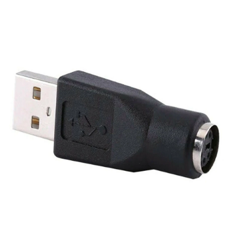 CONNETTORE ADATTATORE da PS/2 FEMMINA a USB MASCHIO mouse tastiera PS2 - Immagine 3 di 3