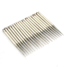 30Pcs 3/32"inch Diamond Coated Jewelry Jade carving needle burrs Engraving Tools