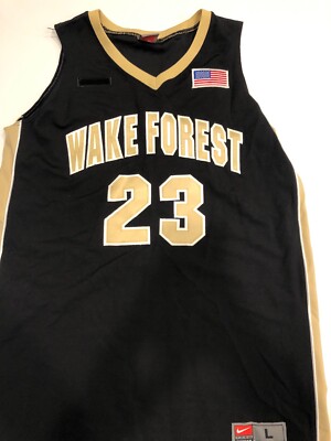 Game Worn Used Wake Forest Demon Deacons Nike Basketball Jersey
