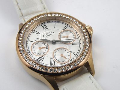 Rotary LS00100/41 Damenuhr Roségold - 100m 