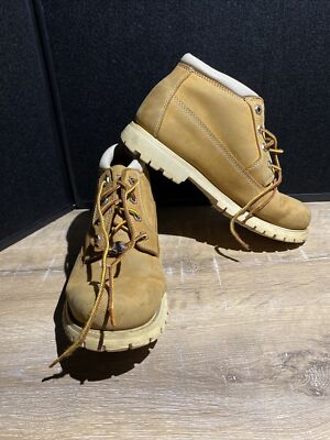 Timberland Nellie Double Wheat Womens Boot WP 23391 Wheat Vintage Sz 9.5M