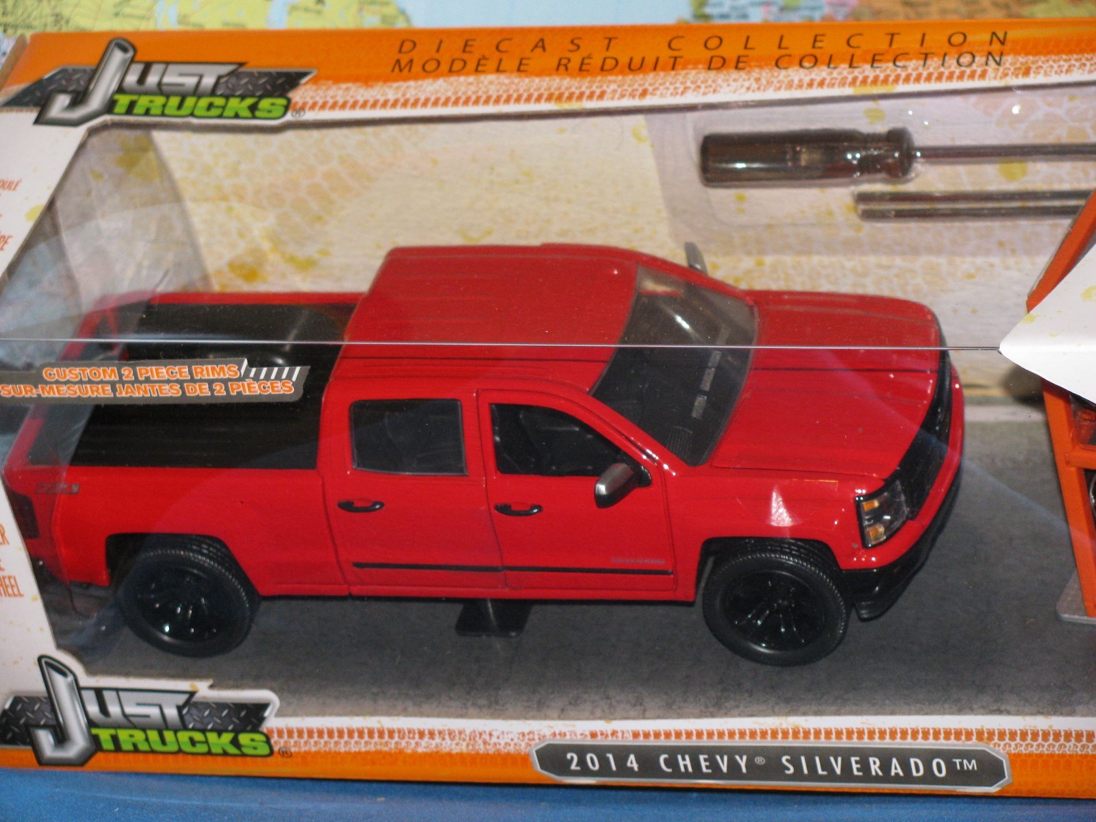 red chevy silverado toy truck