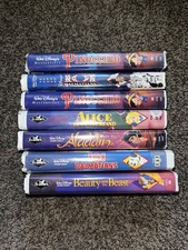 walt disney black diamond vhs tapes lot