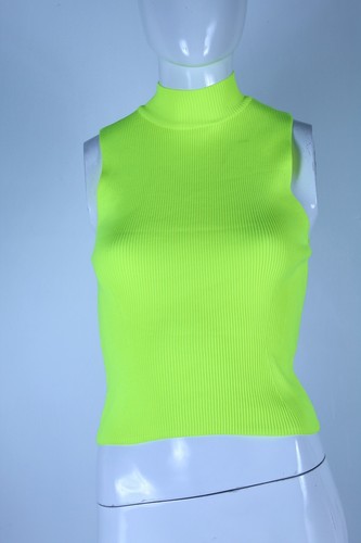 ZARA MAGLIA MAGLIETTA DONNA GIALLO FLUO DONNA TG SIZE S | eBay