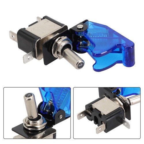 12V ASW07D Toggle Switch with Protective Cover for Car Lighting Systems - Picture 10 of 79