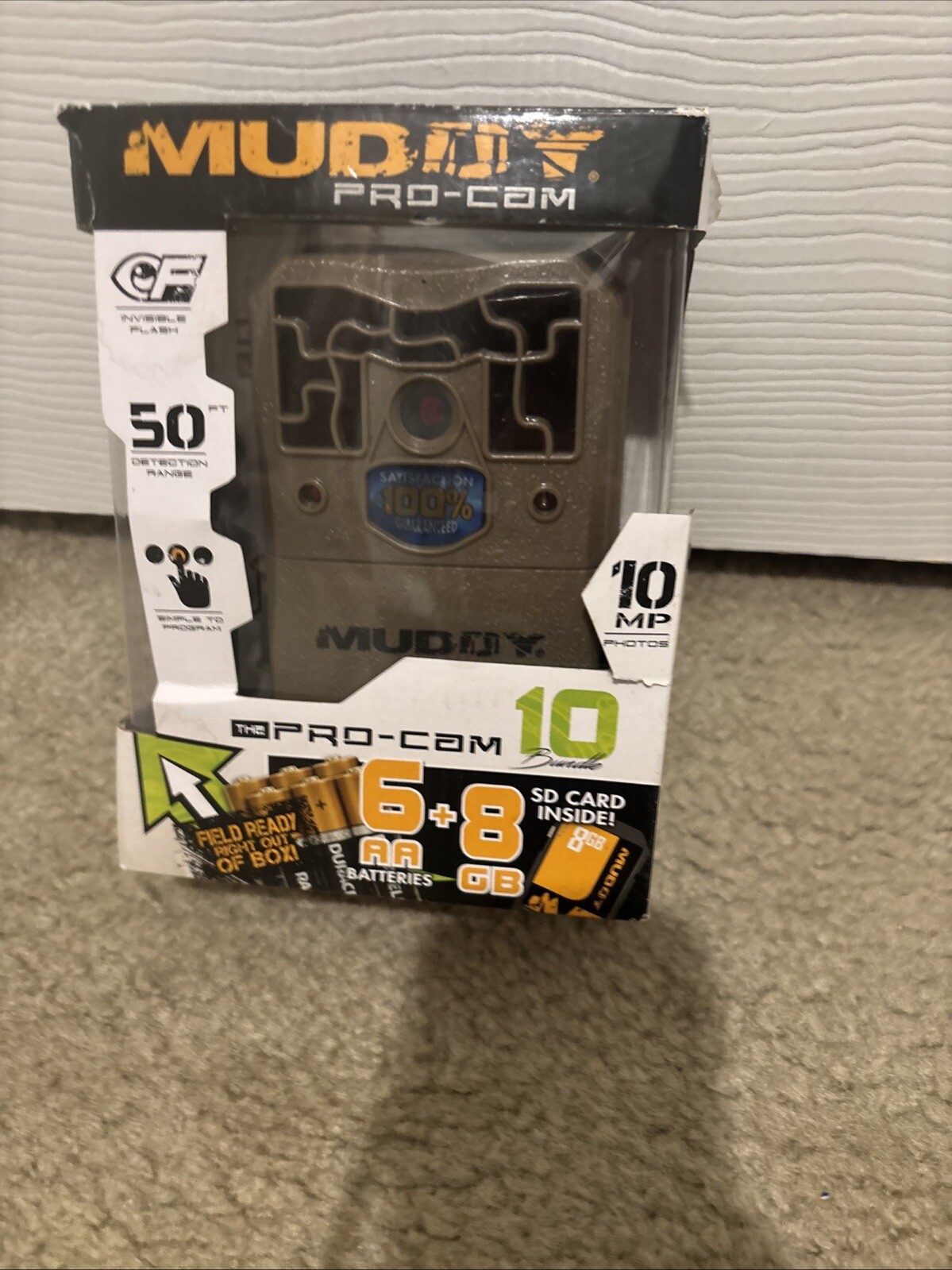 MUDDY MTC100K PRO CAM 10MP BUNDLE W/ 6 AA BATTERIES & 8GB MEMORY CARD NEW