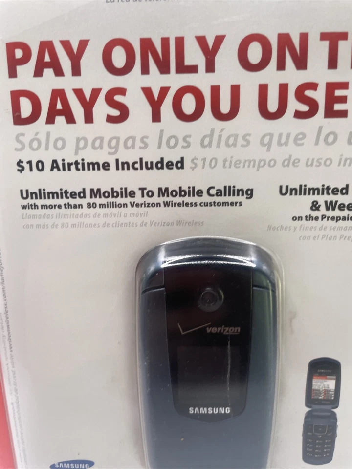 Verizon Samsung Smooth Prepaid Phone Unlimited Talk Text & Web New Sealed! - Image 4 of 4