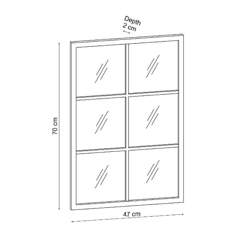 Window Style Chic Mirror Frame Wall Hanging Decor eBay