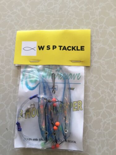 COD AND POLLOCK READY MADE RIGS 3/0 hooks high flash Sandeels beads swivels 🇬🇧 - Picture 9 of 9