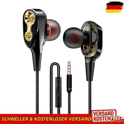 Wired Earbuds with Mic - with Deep Bass In-Ear Headset for Sports Running