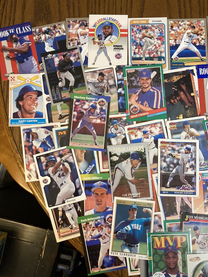 New York Mets 100 Card Lot Strawberry, Ventura, Piazza, Wilson