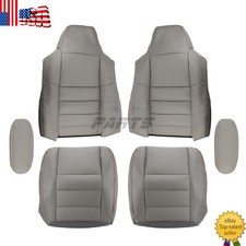 Cubiertas de asiento gris gris nuevas para Ford F250 F350 Lariat Super Duty XLT 2003 2004-2006
