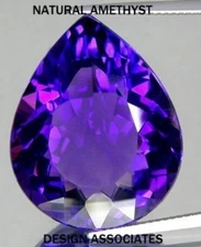 AFRICAN AMETHYST 11 x 9 MM PEAR CUT ALL NATURAL AAA