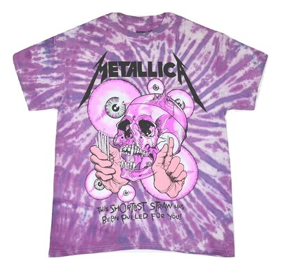 tie dye metallica shirt