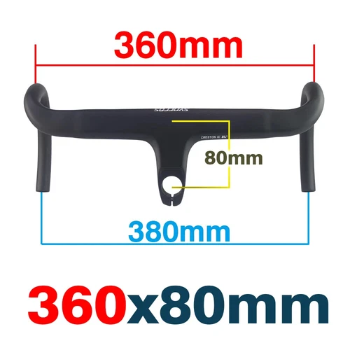 Cavo interno manubrio bici da strada in carbonio drop bar integrato con distanziali - Foto 25 di 43